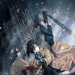 This is a pixiv picture whose title is PSYCHO-PASS.
