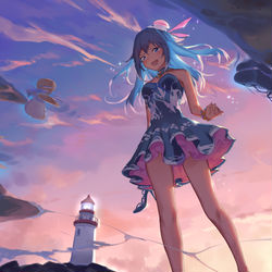 This is a pixiv picture whose title is ~~~~~~.