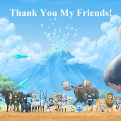 This is a pixiv picture whose title is けものフレンズ.