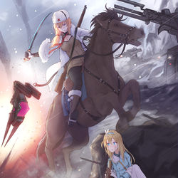This is a pixiv picture whose title is Winter War.