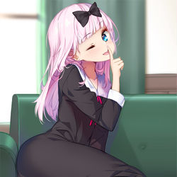 This is a pixiv picture whose title is 藤原千花.