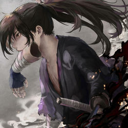 This is a pixiv picture whose title is 【  斬  】.