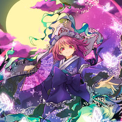This is a pixiv picture whose title is 幽々子.