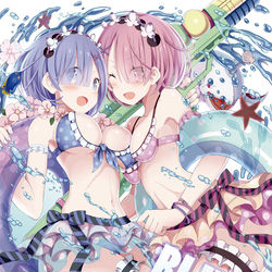 This is a pixiv picture whose title is Comifuro12新刊イラスト集「BLUEBLEW!」.