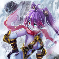 This is a pixiv picture whose title is 【PFLS】屍闘家メイ.