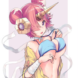 This is a pixiv picture whose title is 水着フラン.