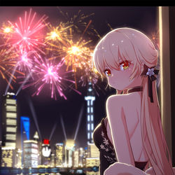 This is a pixiv picture whose title is 夜のグローザ.