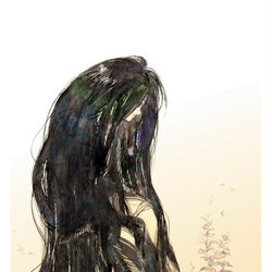 This is a pixiv picture whose title is 【PFLS】夜髪【エルダーグラン】.