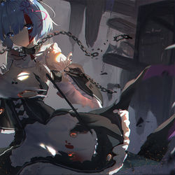 This is a pixiv picture whose title is レム.