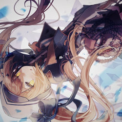This is a pixiv picture whose title is 楽園転覆.