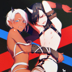 This is a pixiv picture whose title is 節分！.