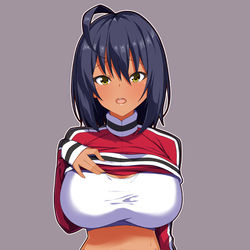 This is a pixiv picture whose title is 今日のジャージ娘.