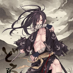 This is a pixiv picture whose title is 百鬼丸.