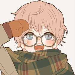 This is a pixiv picture whose title is 秋田さんと眼鏡.