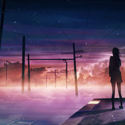 This is a pixiv picture whose title is きさらぎ駅.