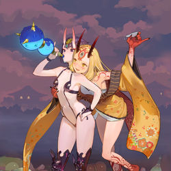 This is a pixiv picture whose title is 飲む飲む飲む.