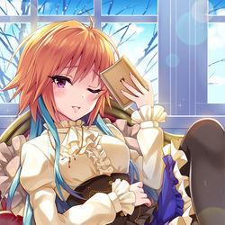 This is a pixiv picture whose title is 【ひと時の祝福】二宮飛鳥.