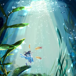 This is a pixiv picture whose title is 60x30x30の箱庭.