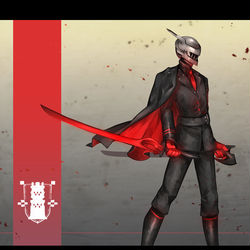 This is a pixiv picture whose title is 【PFLS】“鋼針の騎士”グラナーデル【ファイアランド】.