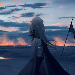 This is a pixiv picture whose title is 【PFLS】角無しの女帝.