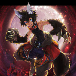 This is a pixiv picture whose title is 【PFLS】月呑みのルー【ファイアランド連合】.