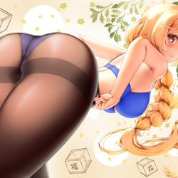This is a pixiv picture whose title is 黒タイツの峯雲.