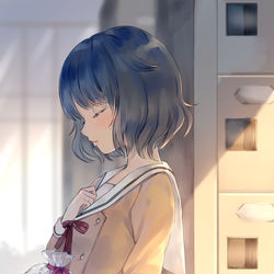 This is a pixiv picture whose title is 私の心は.