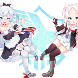This is a pixiv picture whose title is 二人はシムス級.