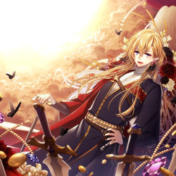 This is a pixiv picture whose title is 死の商人.