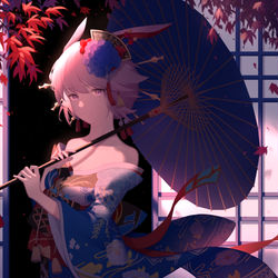 This is a pixiv picture whose title is 信花舞伎.