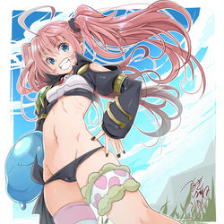 This is a pixiv picture whose title is 魔王ミリムちゃん.