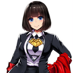 This is a pixiv picture whose title is メタルガール.