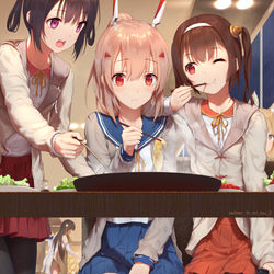 This is a pixiv picture whose title is 白菜なら全然辛くないよ！.