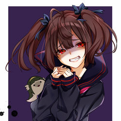This is a pixiv picture whose title is 「どおもぉ」.