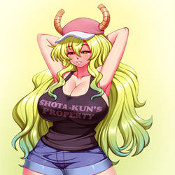 This is a pixiv picture whose title is 小林さんちのメイドラゴン  - ルコア.