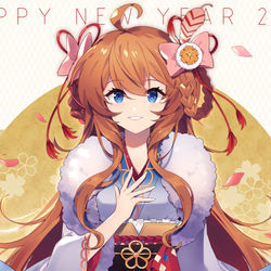 This is a pixiv picture whose title is Happy new year 2019.