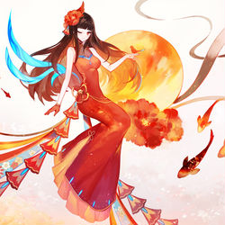 This is a pixiv picture whose title is 華彩の春.