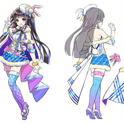 This is a pixiv picture whose title is マジックアワー.
