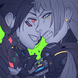 This is a pixiv picture whose title is rivals.