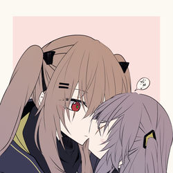 This is a pixiv picture whose title is 不意打ちキス.