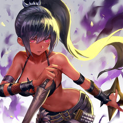 This is a pixiv picture whose title is 褐色.