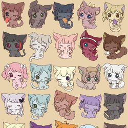 This is a pixiv picture whose title is ガルパ擬獣化まとめ.