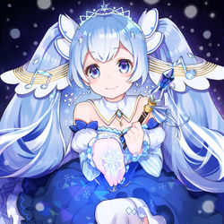 This is a pixiv picture whose title is snow miku2019.