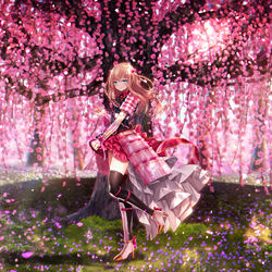 This is a pixiv picture whose title is 梅と乱.