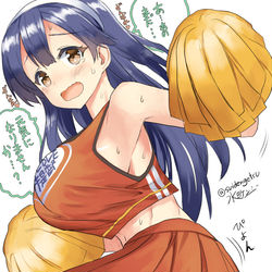 This is a pixiv picture whose title is 潮ちゃんにもっとチアコスで応援してもらい隊.