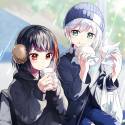 This is a pixiv picture whose title is 待ち合わせ.