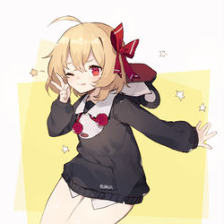 This is a pixiv picture whose title is ルーミア.