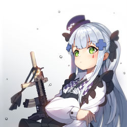 This is a pixiv picture whose title is Hk416.