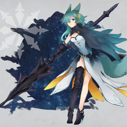 This is a pixiv picture whose title is 【PFLS】翠翼の獣【ノーザリア】.