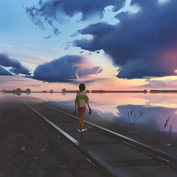 This is a pixiv picture whose title is Spirited Away.